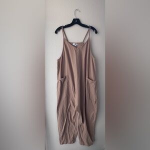 Motherhood Tan Free People Hot Shot Onesie Dupe Large